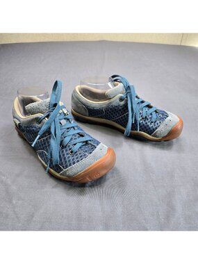 Keen Womens 8.5 Mercer II Sneakers Blue/Gray Lace Up Shoes